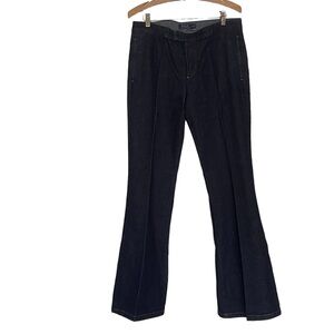 NWT Polo Ralph Lauren Denim Dark Wash Wide Flare Leg Trouser Sz 10